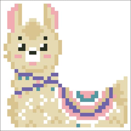 Diamond Dotz® LLama Heart Diamond Painting Artwork Kit with Frame